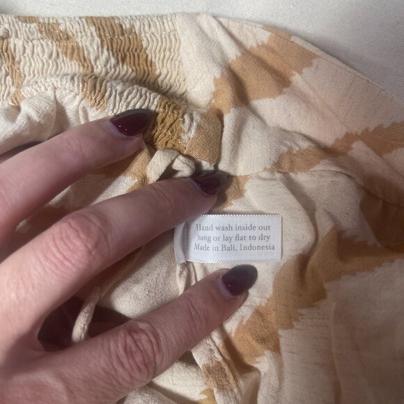 NWT Indah Palm Printed "Golden Zebra" Tie Front Wrap Shorts Size Small MSRP $106 - Picture 10 of 10